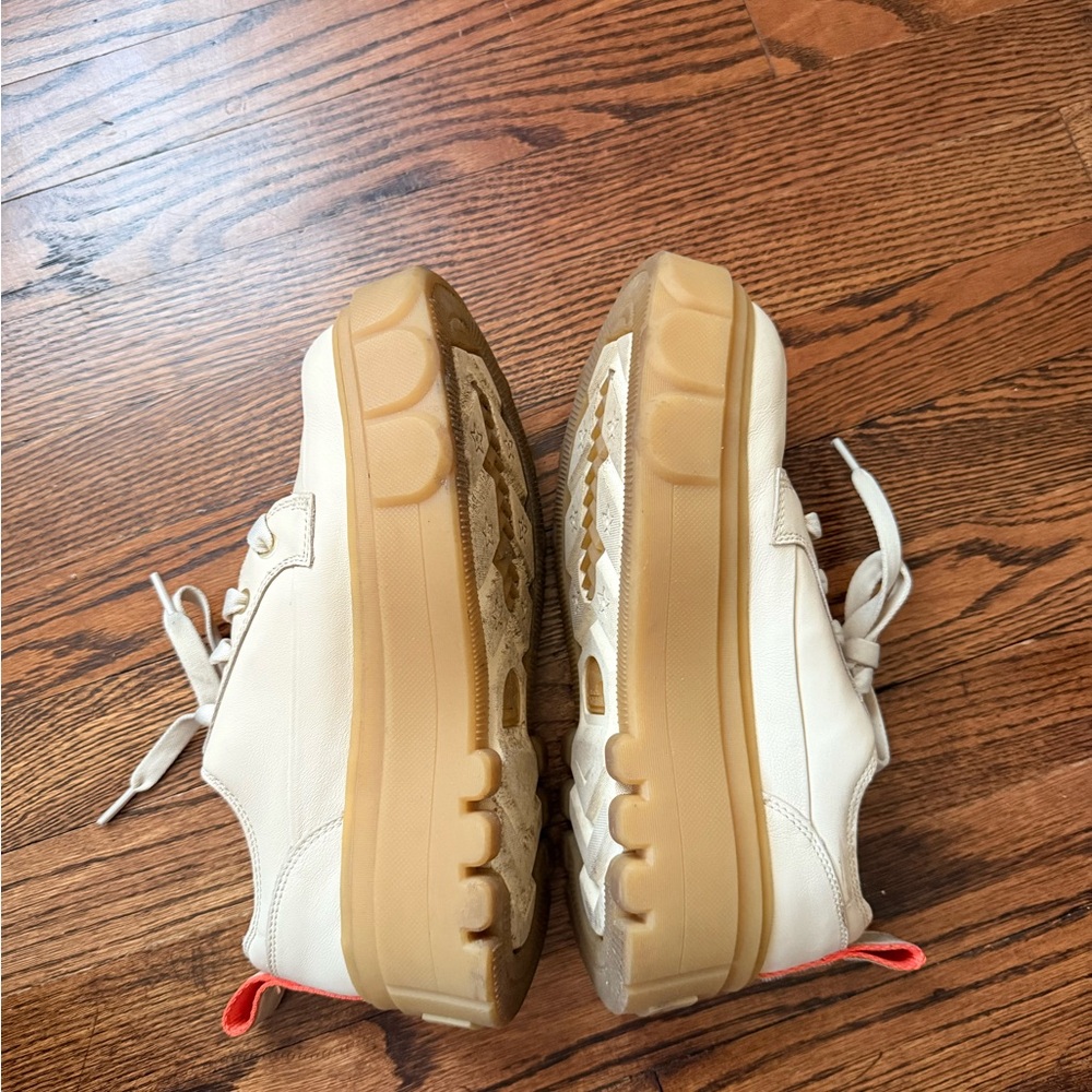 Sorel Beige Lace-Up Sneakers - Picture 3 of 4